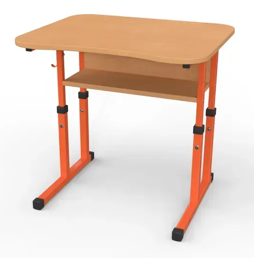 Стіл учнівський одномісний №4-6 без полиці /700х500 МФ Вересень